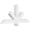 Ekena Millwork Kennewick Architectural Grade PVC Gable Bracket, 48"W x 22"H x 4"D x 4"F, 11/12 Pitch GBP048X22X0404KEN00 - alternate 1